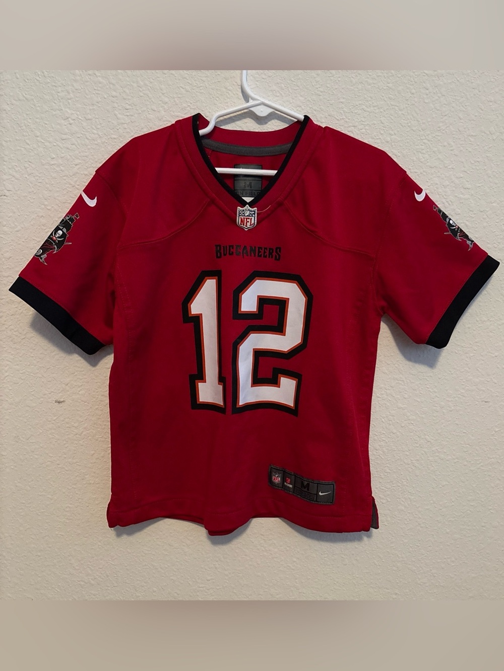 Tom Brady Nike NFL Tampa Bay Buccaneers Jersey Youth Kids Medium M On Field #12